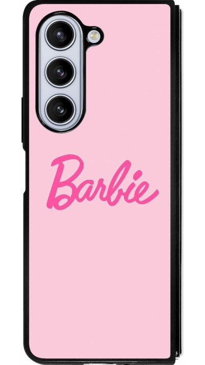 Samsung Galaxy Z Fold5 Case Hülle - Silikon schwarz Barbie Text