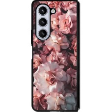 Samsung Galaxy Z Fold5 Case Hülle - Silikon schwarz Beautiful Roses