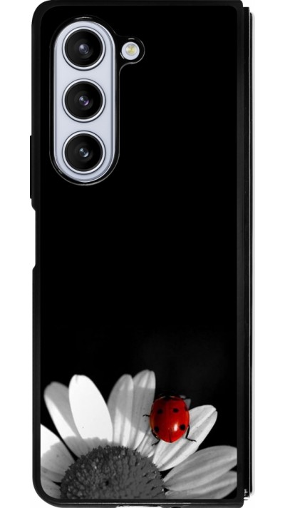 Samsung Galaxy Z Fold5 Case Hülle - Silikon schwarz Black and white Cox