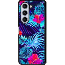 Samsung Galaxy Z Fold5 Case Hülle - Silikon schwarz Blue Forest