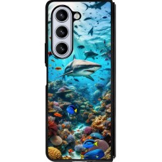 Samsung Galaxy Z Fold5 Case Hülle - Silikon schwarz Bora Bora Meer und Wunder