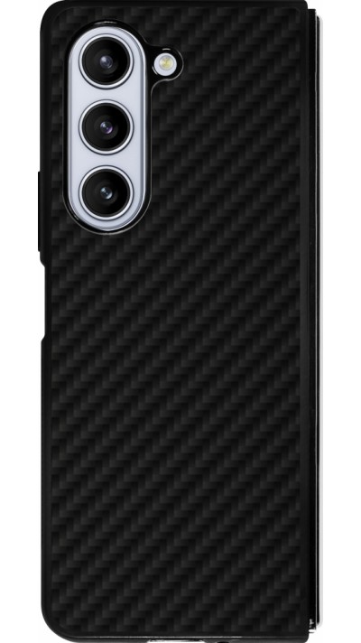 Samsung Galaxy Z Fold5 Case Hülle - Silikon schwarz Carbon Basic