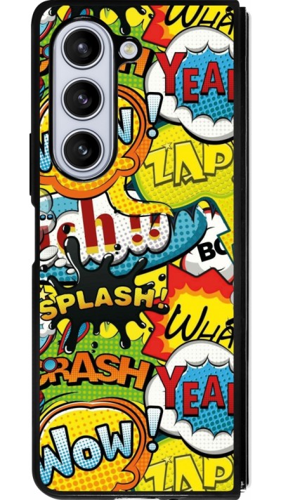 Samsung Galaxy Z Fold5 Case Hülle - Silikon schwarz Cartoons slogans