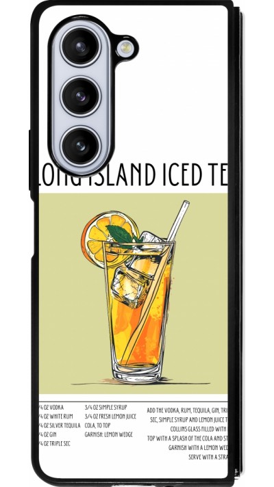 Samsung Galaxy Z Fold5 Case Hülle - Silikon schwarz Cocktail Rezept Long Island Ice Tea