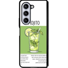 Samsung Galaxy Z Fold5 Case Hülle - Silikon schwarz Cocktail Rezept Mojito