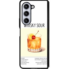 Samsung Galaxy Z Fold5 Case Hülle - Silikon schwarz Cocktail Rezept Whisky Sour