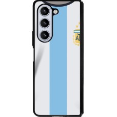 Samsung Galaxy Z Fold5 Case Hülle - Silikon schwarz Argentinien 2022 personalisierbares Fussballtrikot