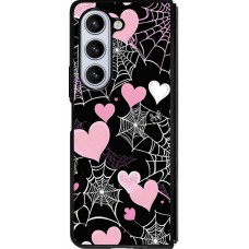 Coque Samsung Galaxy Z Fold5 - Silicone rigide noir Halloween 2024 girly