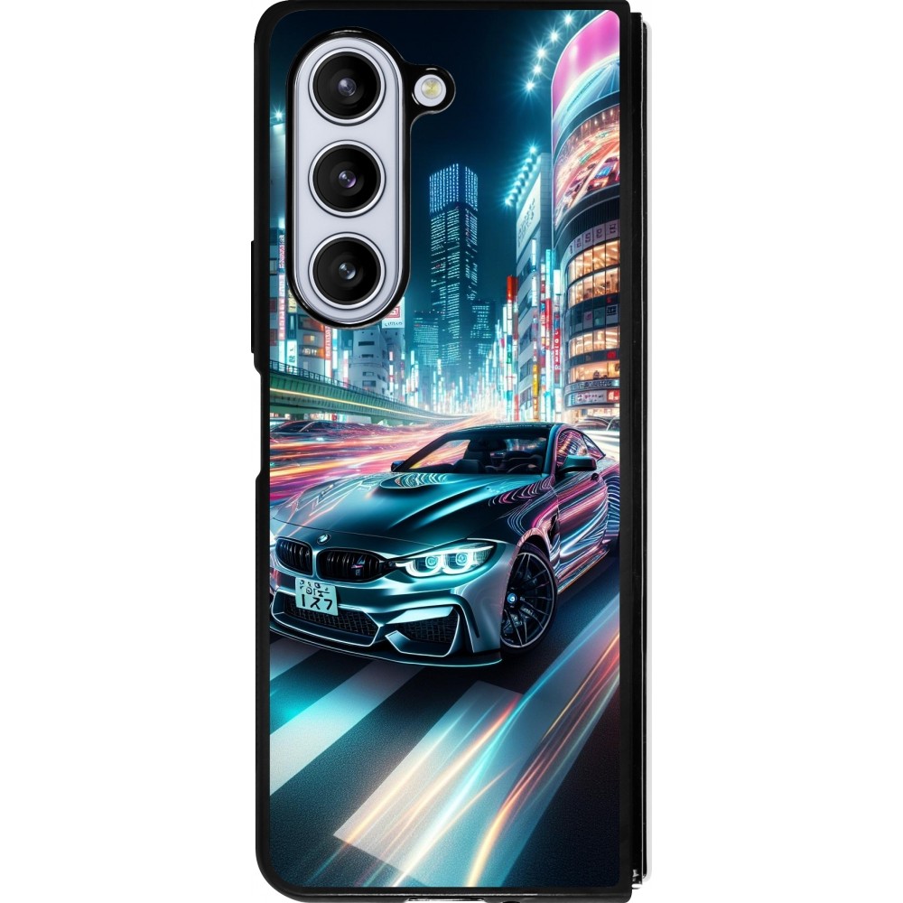 Samsung Galaxy Z Fold5 Case Hülle - Silikon schwarz BMW M4 Tokio Nacht