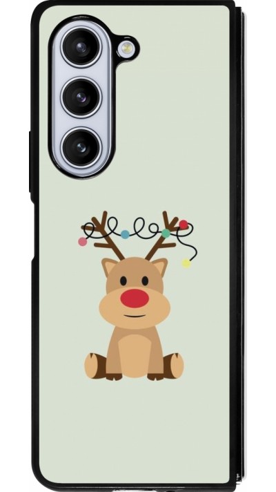 Samsung Galaxy Z Fold5 Case Hülle - Silikon schwarz Christmas 22 baby reindeer