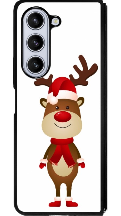 Samsung Galaxy Z Fold5 Case Hülle - Silikon schwarz Christmas 22 reindeer