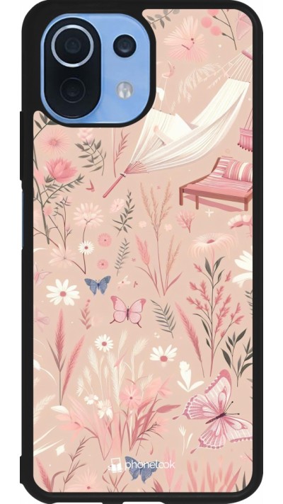 Coque Xiaomi Mi 11 Lite 5G - Silicone rigide noir Summer Pastel Pattern