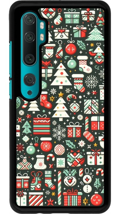 Coque Xiaomi Mi Note 10 / Note 10 Pro - Noël 2023 Flat Pattern