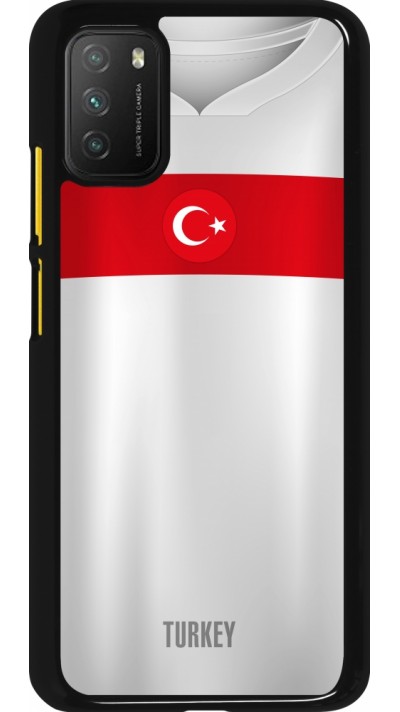 Xiaomi Poco M3 Case Hülle - Türkei personalisierbares Fussballtrikot