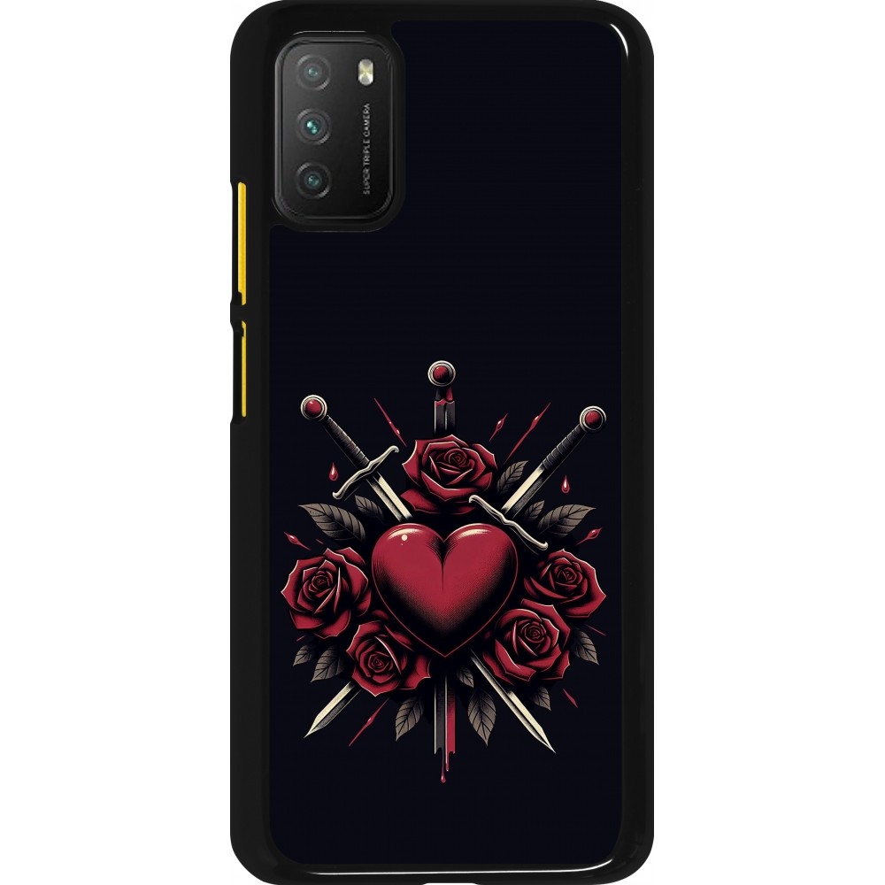 Xiaomi Poco M3 Case Hülle - Valentine 2024 gothic love