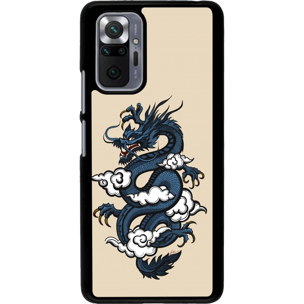 Xiaomi Redmi Note 10 Pro Case Hülle - Blue Dragon Tattoo