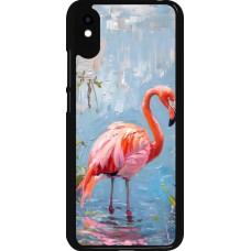 Xiaomi Redmi 9A Case Hülle - Paint Flamingo