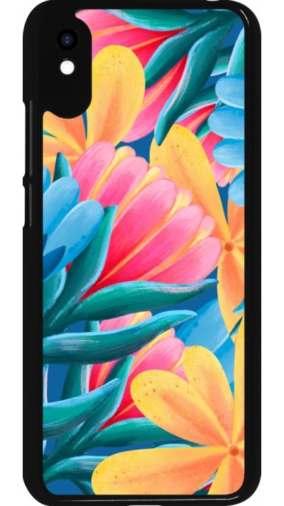 Xiaomi Redmi 9A Case Hülle - Spring 23 colorful flowers