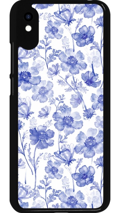 Xiaomi Redmi 9A Case Hülle - Spring 23 watercolor blue flowers