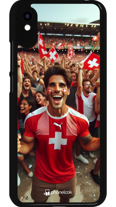 Xiaomi Redmi 9A Case Hülle - Schweizer Fan Euro 2024