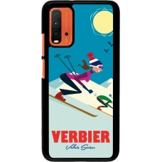 Xiaomi Redmi 9T Case Hülle - Verbier Ski Downhill