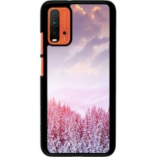 Xiaomi Redmi 9T Case Hülle - Winter 22 Pink Forest