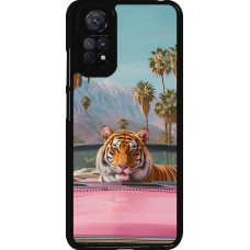 Xiaomi Redmi Note 11 / 11S Case Hülle - Tiger Auto rosa