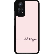 Xiaomi Redmi Note 11 / 11S Case Hülle - Valentine 2023 i love you writing