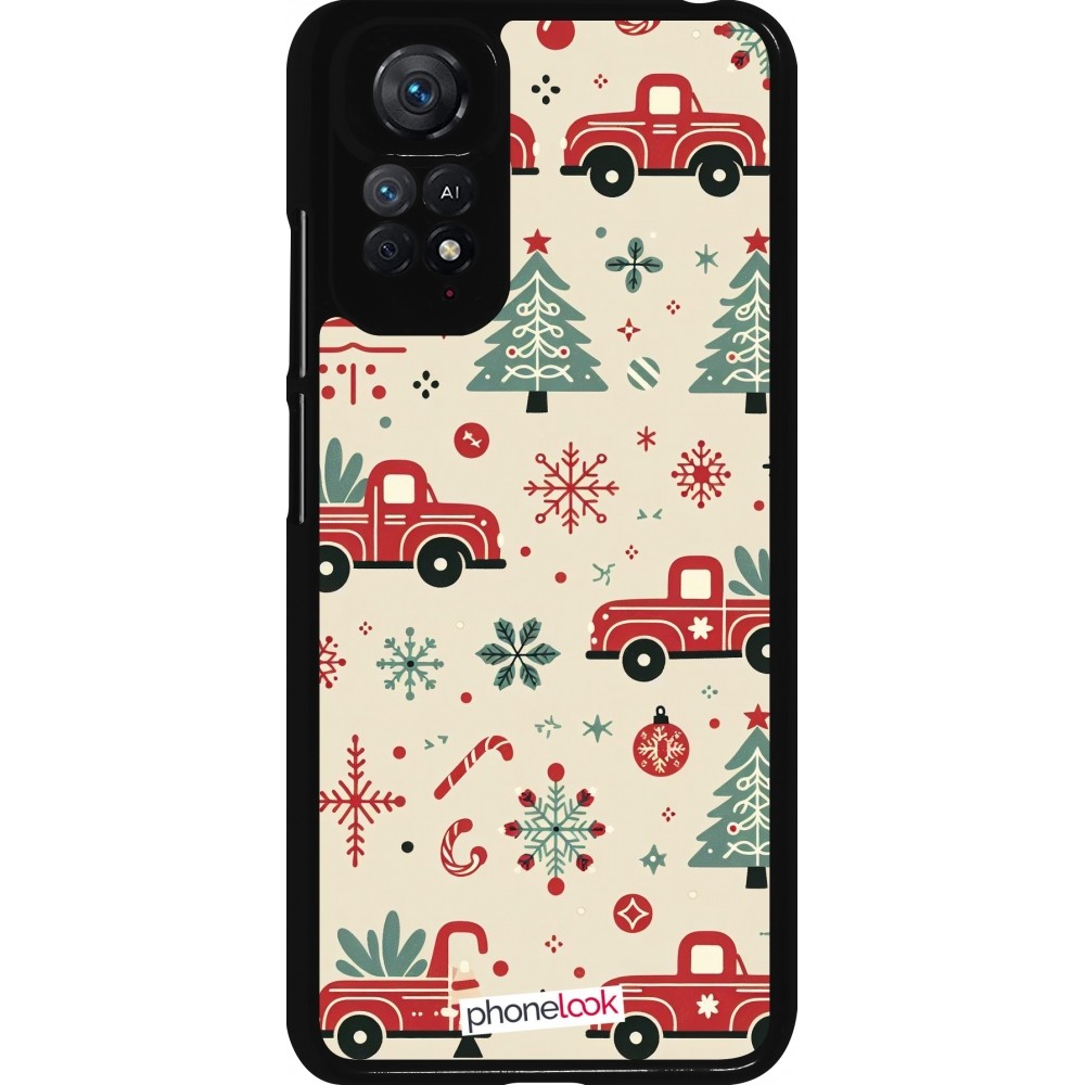 Xiaomi Redmi Note 11 / 11S Case Hülle - Weihnachten 2024 Lkw Tanne