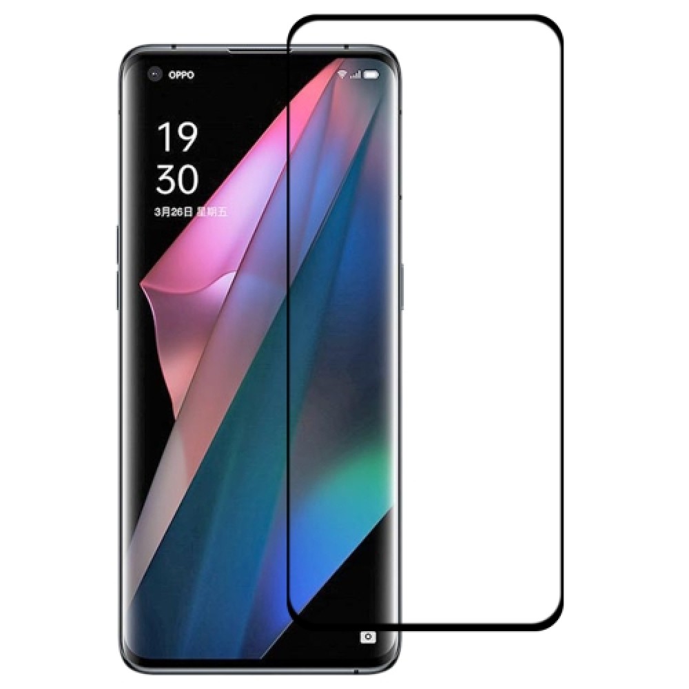 3D Tempered Glass OPPO Find X3 Pro - Vitre de protection d'écran intégrale verre trempé avec bords noirs