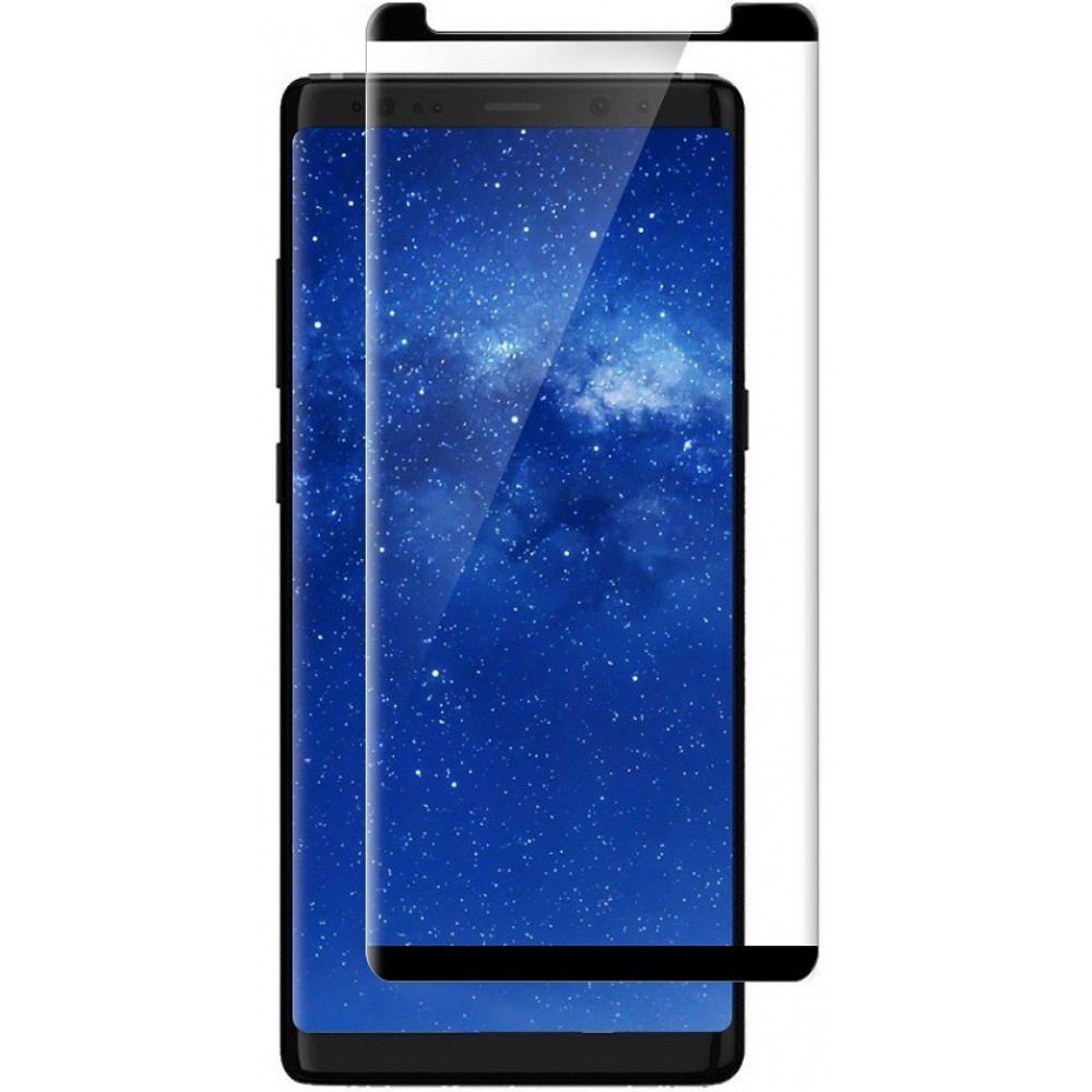 3D Tempered Glass Samsung Galaxy Note8 - Full Screen Display Schutzglas mit schwarzem Rahmen