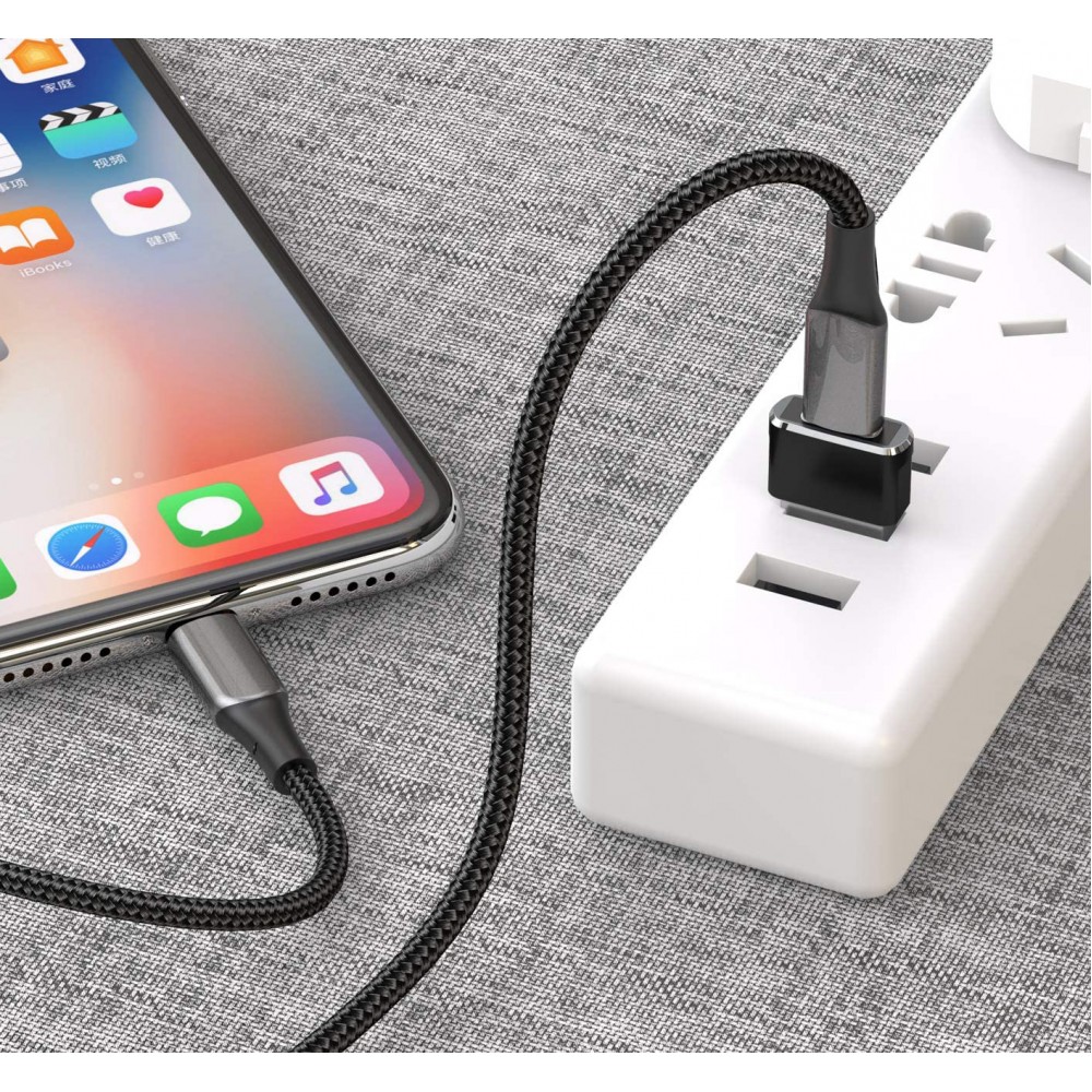 Ladekabel- / Anschluss Adapter - USB-C (Eingang) auf USB-A (Ausgang) - Schwarz