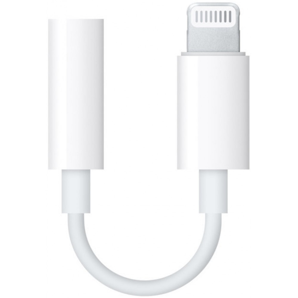 Apple Lightning vers mini-jack 3.5mm adaptateur MMX62ZM/A - Blanc