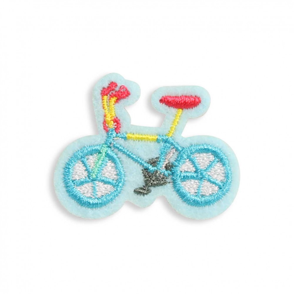 Autocollant sticker pour téléphone/tablette/ordinateur brodé en 3D - Colorful bycicle