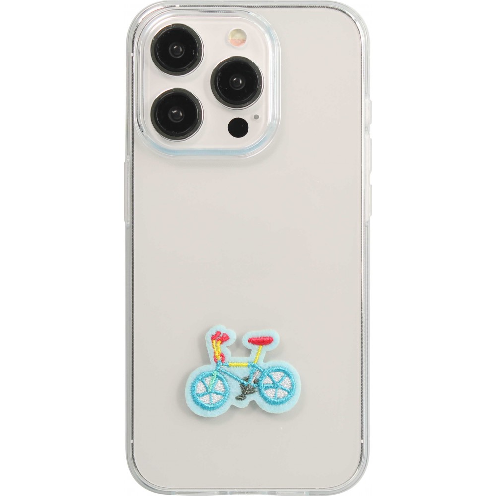 Autocollant sticker pour téléphone/tablette/ordinateur brodé en 3D - Colorful bycicle