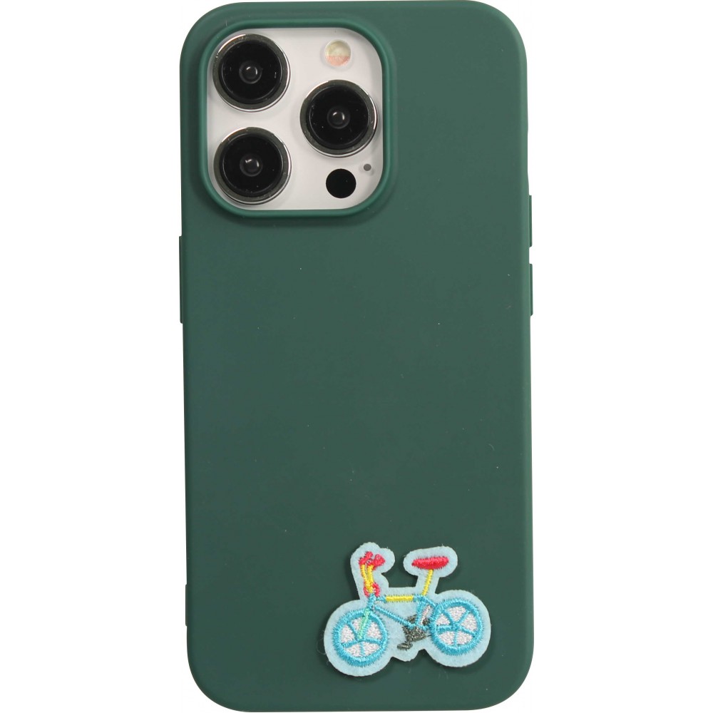 Autocollant sticker pour téléphone/tablette/ordinateur brodé en 3D - Colorful bycicle