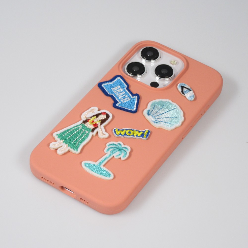 Autocollant sticker pour téléphone/tablette/ordinateur brodé en 3D - Colorful bycicle