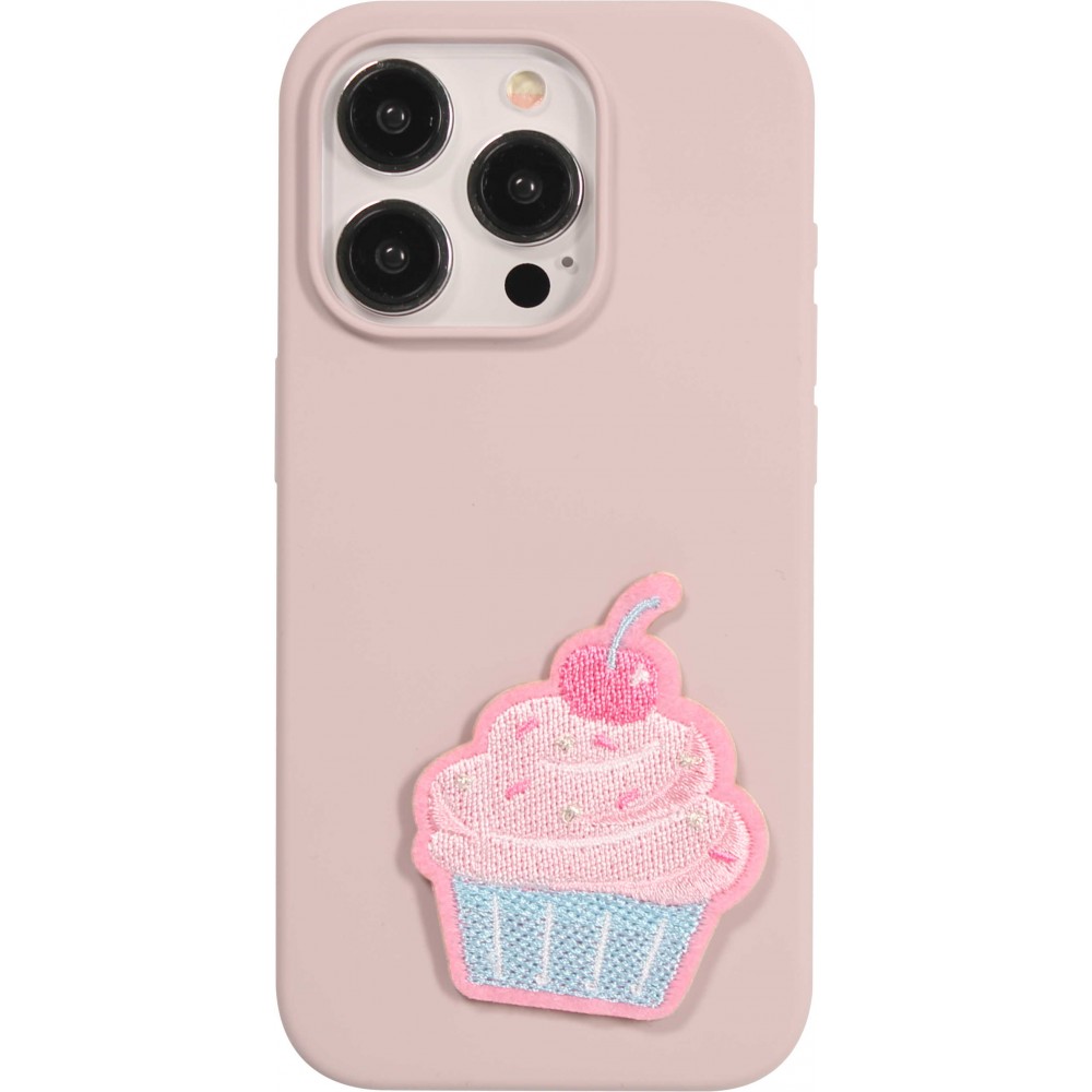 Autocollant sticker pour téléphone/tablette/ordinateur brodé en 3D - Cupcake