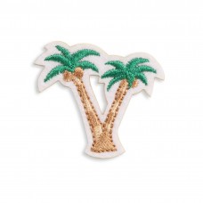 Autocollant sticker pour téléphone/tablette/ordinateur brodé en 3D - Double Palmtrees