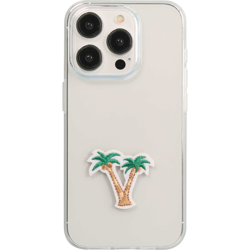 Autocollant sticker pour téléphone/tablette/ordinateur brodé en 3D - Double Palmtrees