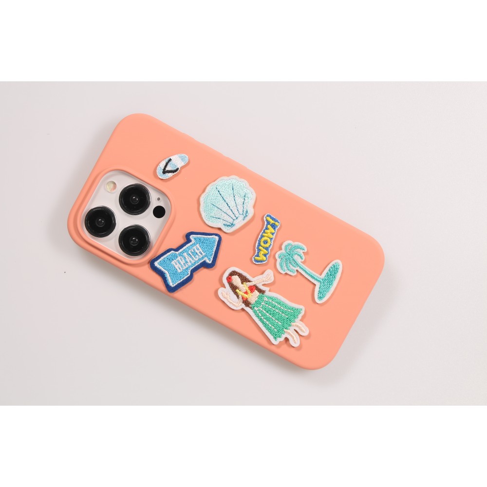 Autocollant sticker pour téléphone/tablette/ordinateur brodé en 3D - Double Palmtrees