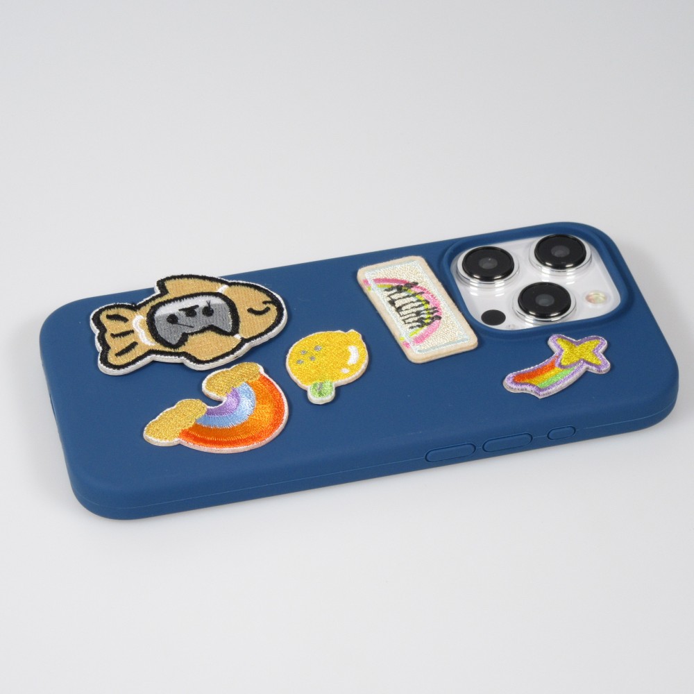 Autocollant sticker pour téléphone/tablette/ordinateur brodé en 3D - Peach