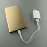 Luxury Externe Batterie Deluxe Smart flat 10'000 mAh - Gold