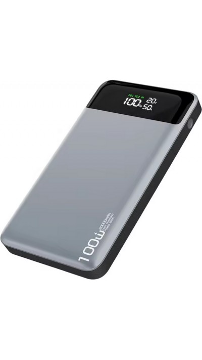 Batterie externe outdoor Power Bank Power Delivery PD 100W avec 20000 mAh et affichage LED - Gris