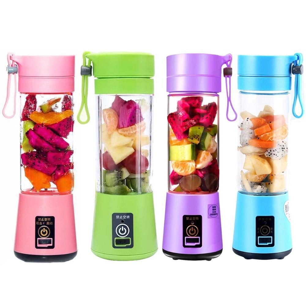 Tragbarer & kleiner Blender / Mixer für Smoothies & Protein Shakes für unterwegs (380ml) - Grün