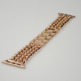 Luxuriöses Edelstahl Armband mit unsichtbarem Verschluss - Rosa gold - Apple Watch 38 mm / 40 mm / 41 mm