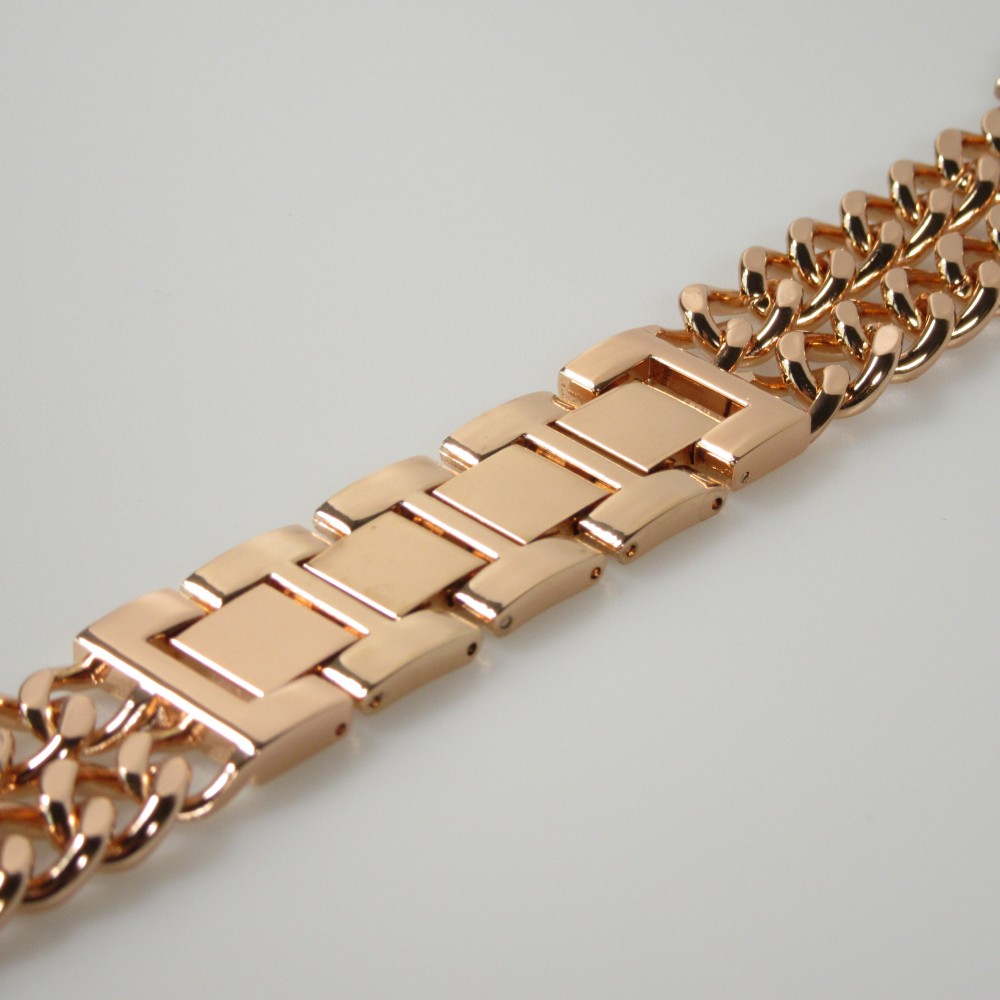 Luxuriöses Edelstahl Armband mit unsichtbarem Verschluss - Rosa gold - Apple Watch 38 mm / 40 mm / 41 mm