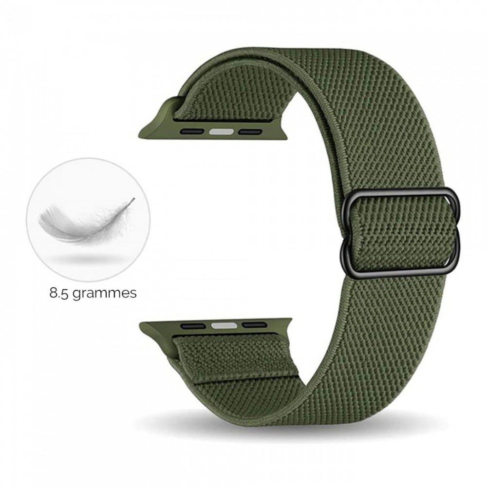 Sportliches elastisches Nylonarmband, verstellbar, weich, waschbar - Bordeau - Apple Watch 38mm / 40mm / 41mm