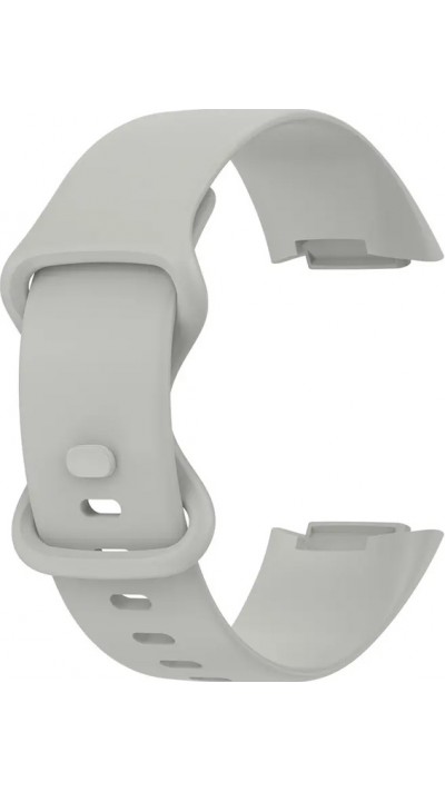 Silikonarmband Fitbit Charge 5 / 6 - Grösse S - Grau - Fitbit Charge 5 / 6