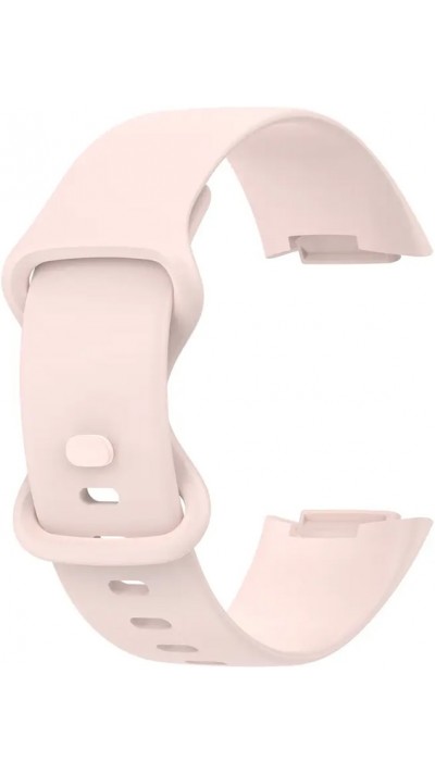 Silikonarmband Fitbit Charge 5 / 6 - Grösse S - Rosa - Fitbit Charge 5 / 6